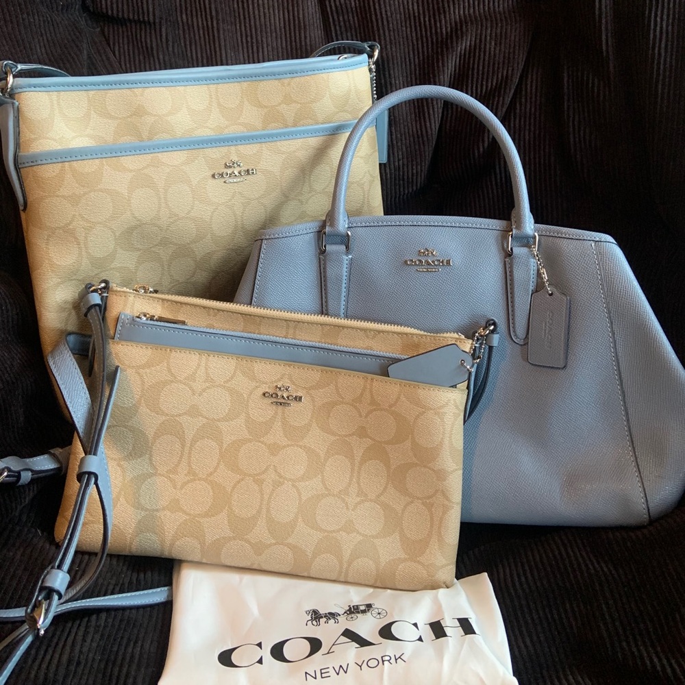 Coach Baby Blue crossbody bundle!